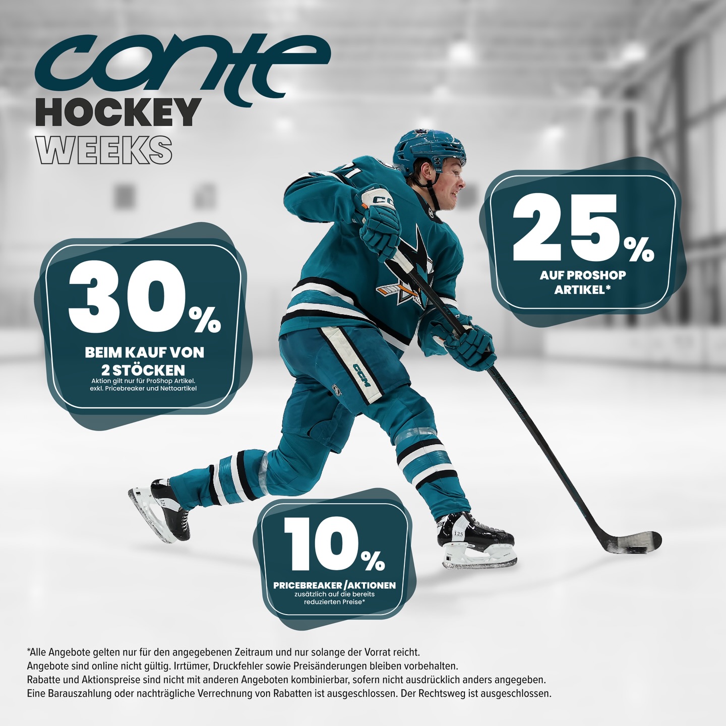 ‼️ 𝐍𝐈𝐂𝐇𝐓 𝐕𝐄𝐑𝐆𝐄𝐒𝐒𝐄𝐍 ‼️

Morgen starten die ersten CONTE HOCKEY WEEKS 🔥

📅 19.05.…