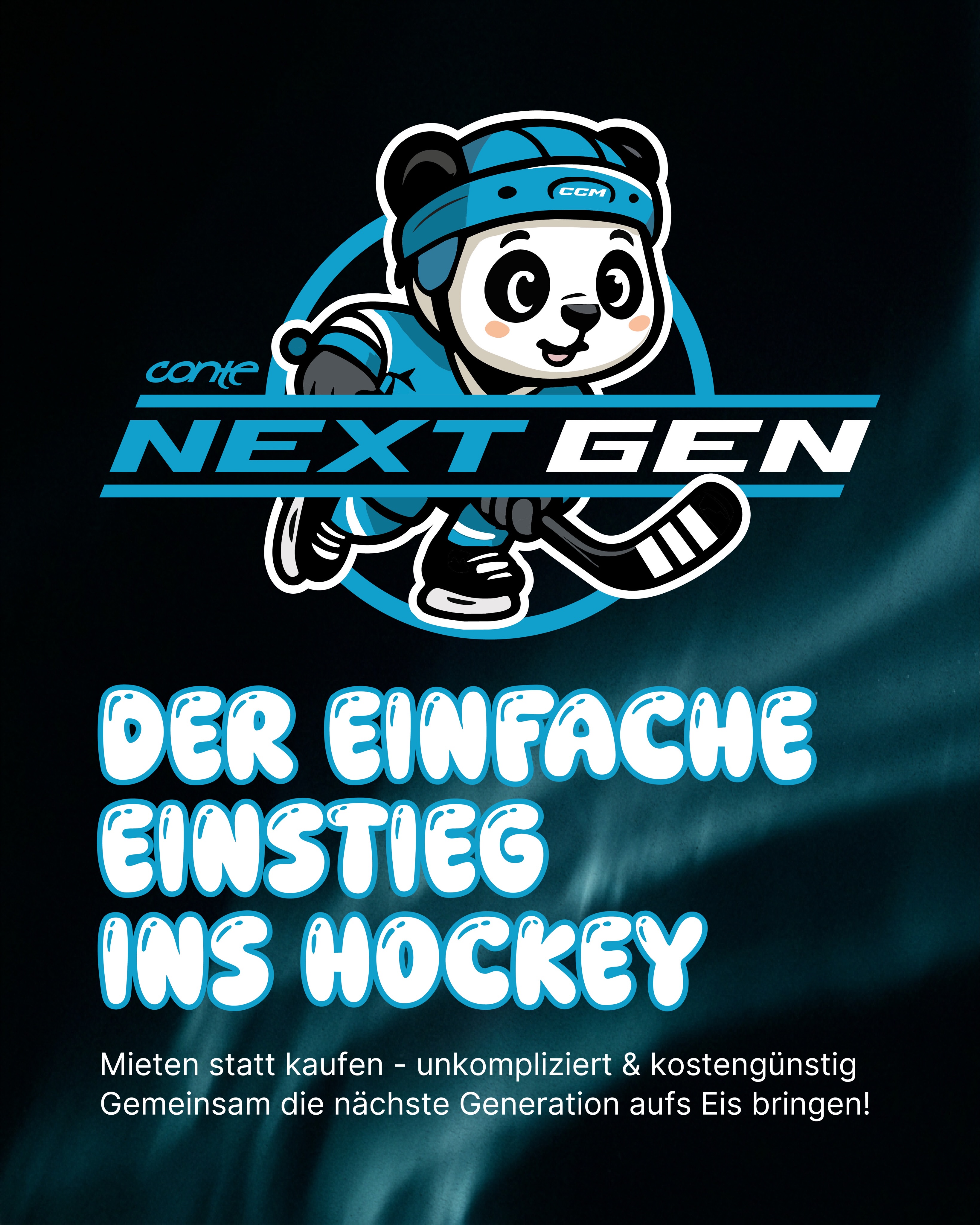 🏒 Der einfachste Einstieg ins Eishockey!

Mit dem Conte NEXT GEN Mietprogramm k…